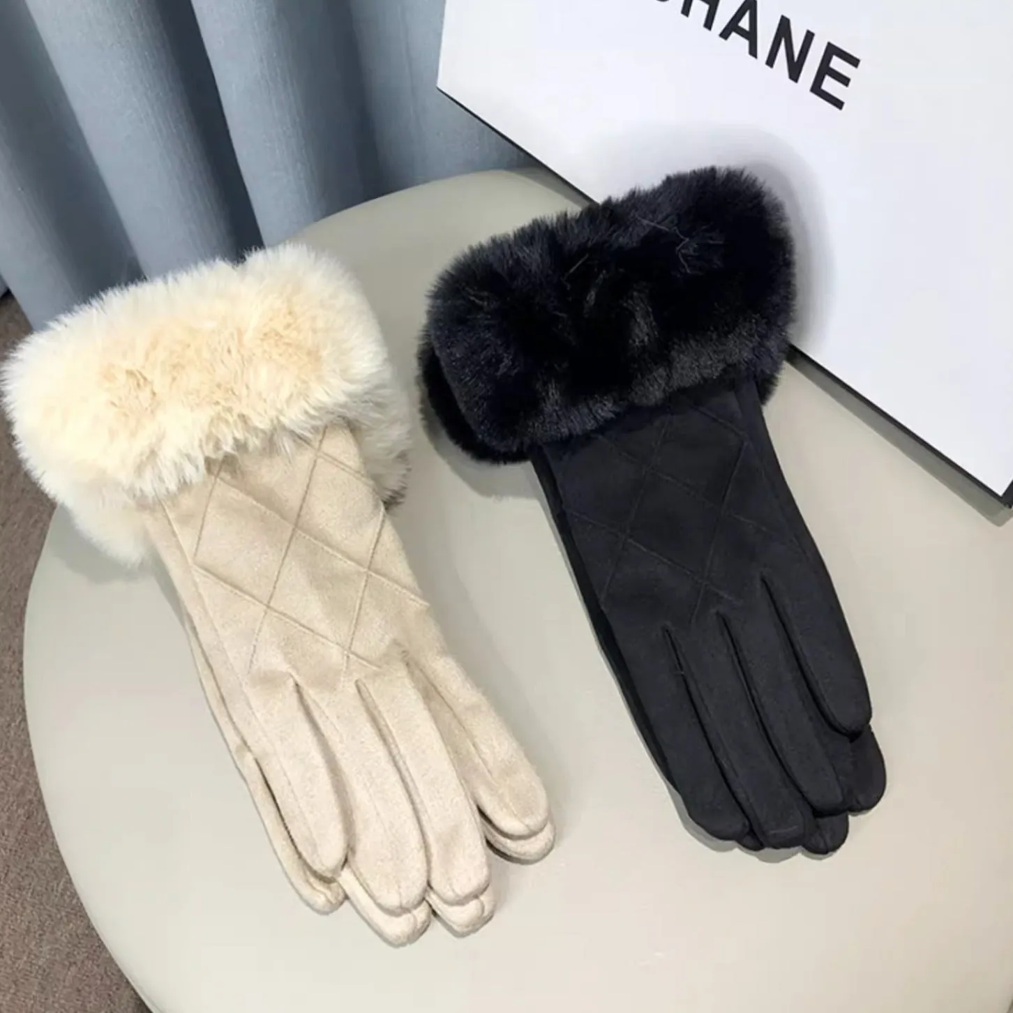 Fleece Lined Padded Touch Screen Gloves