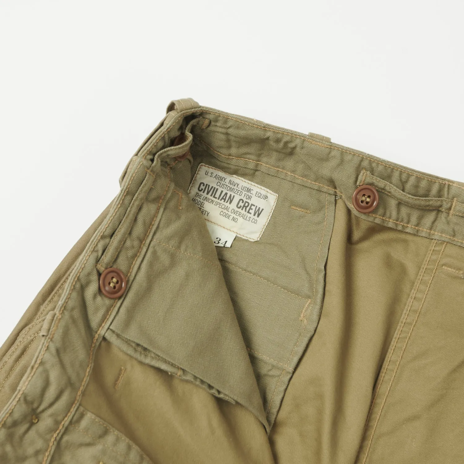 Freewheelers 2332005 'M-1943' Trouser -Dark Tan