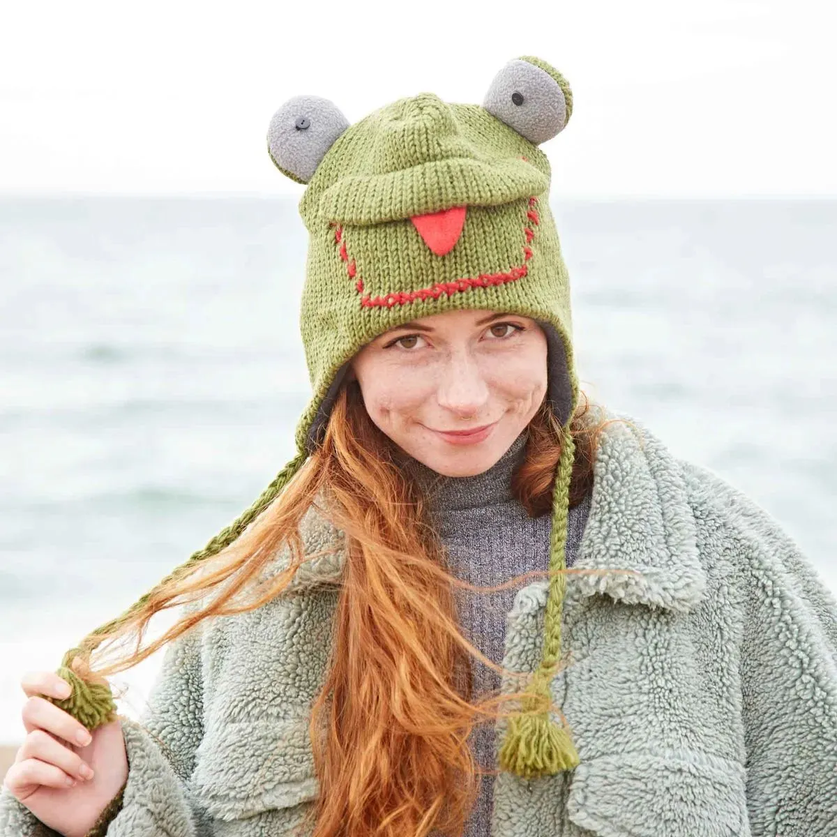 Froggie Woolen Animal Hat, Nepal