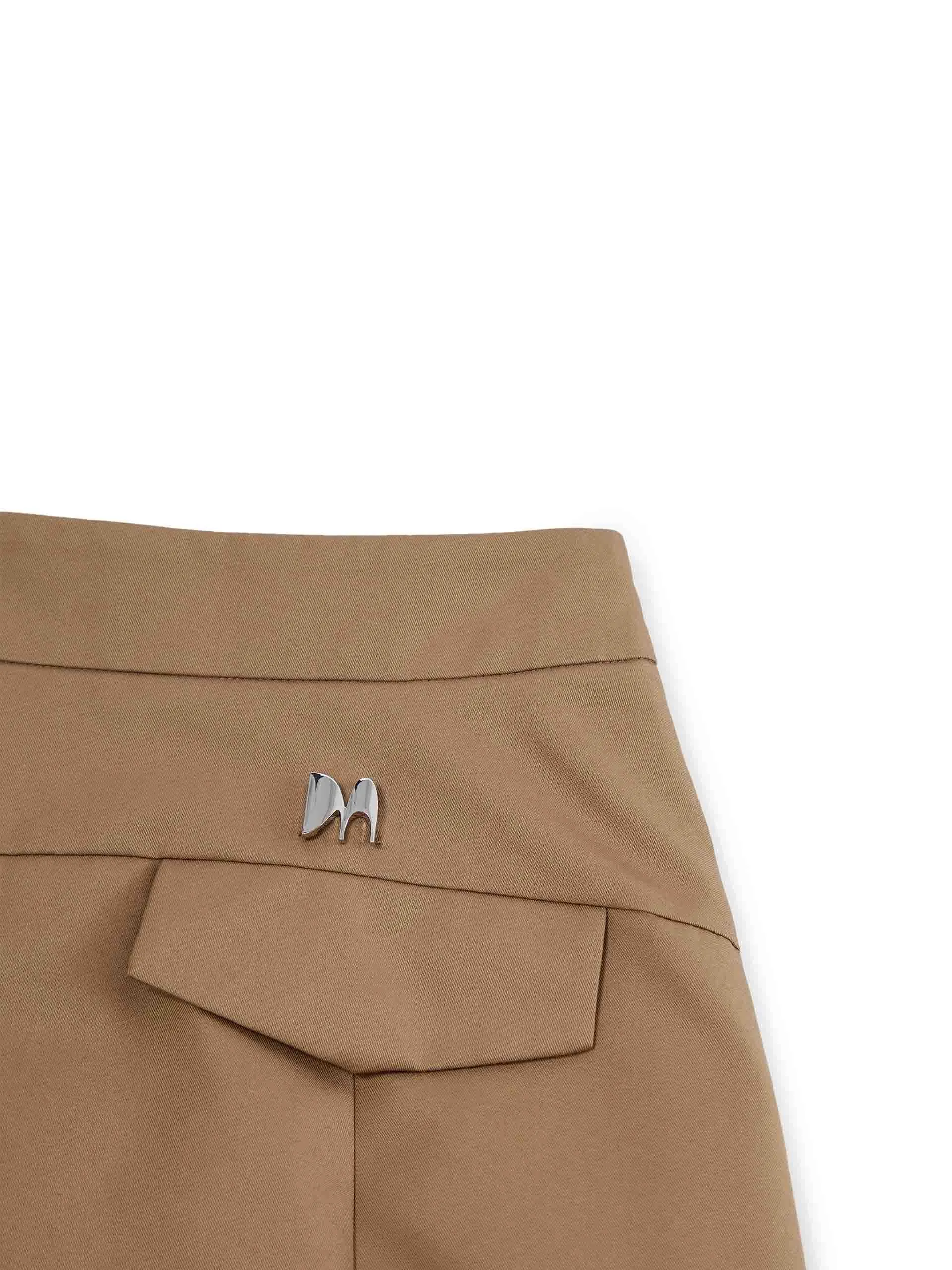 Front Slit Cargo Skirt