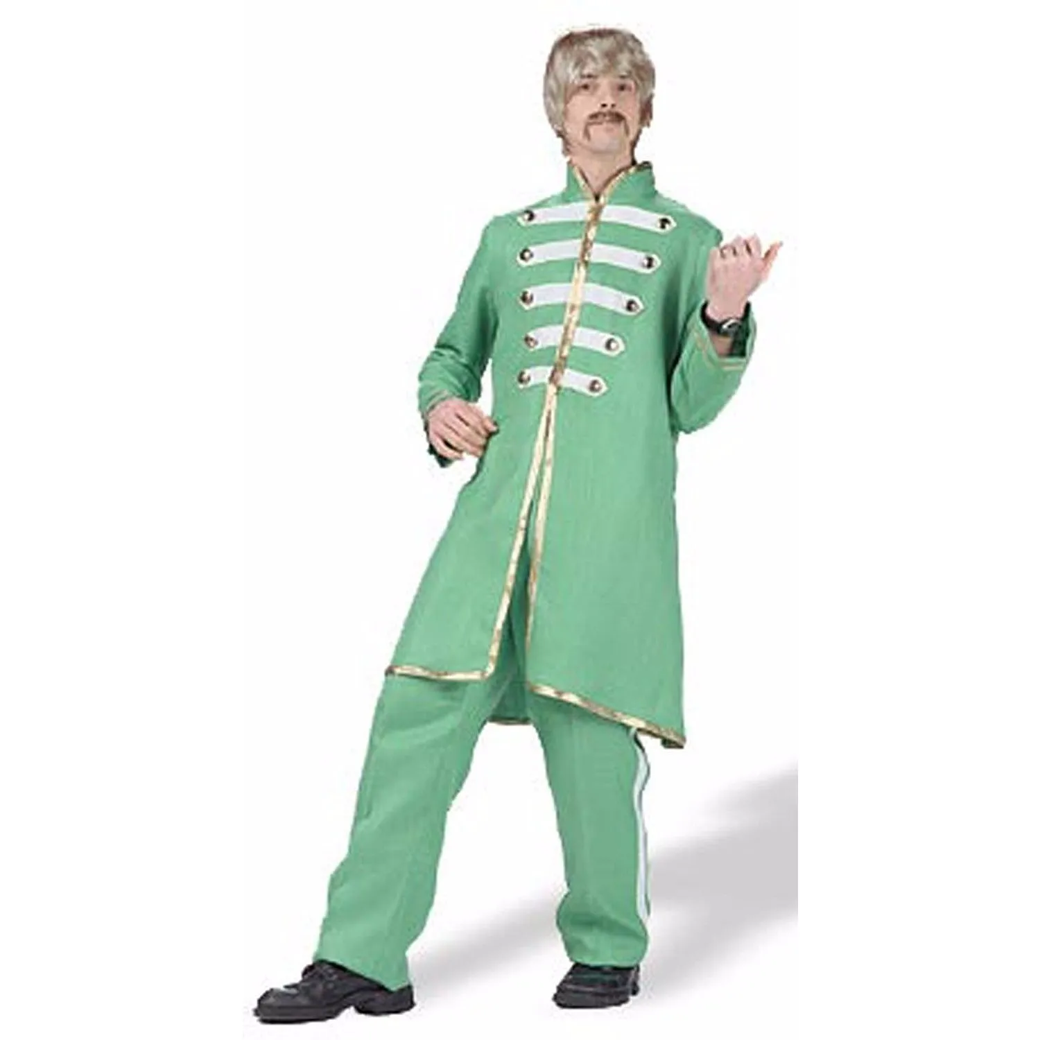 Green 60s Musician Adult Costume