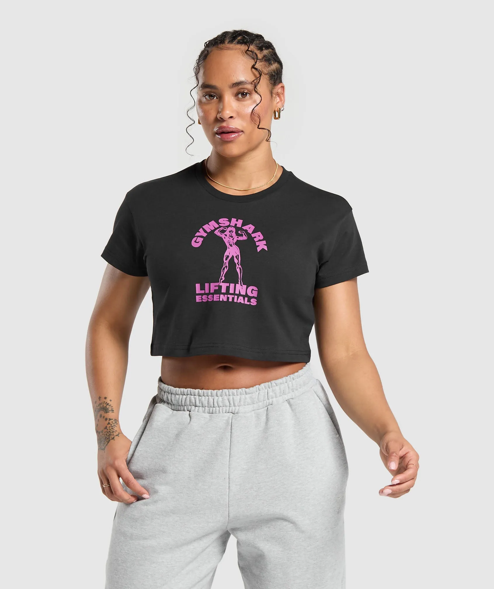 Gymshark Strong Women Crop Top - Black