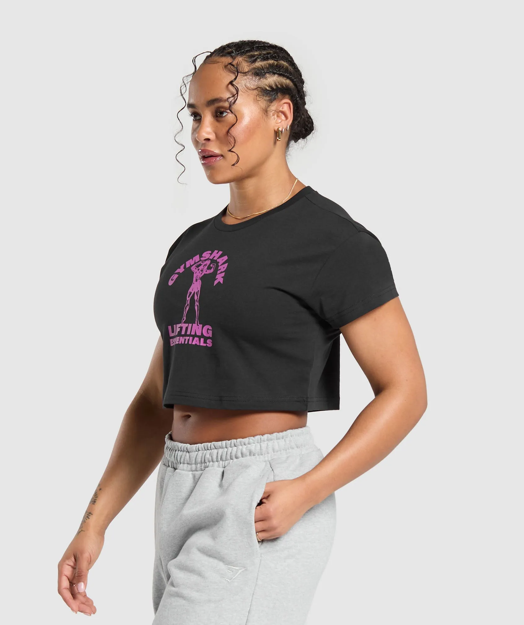 Gymshark Strong Women Crop Top - Black