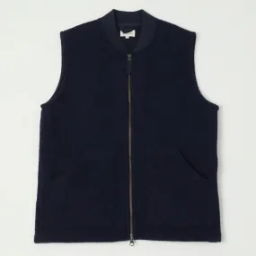 Hartford Knitted Wool Vest - Navy