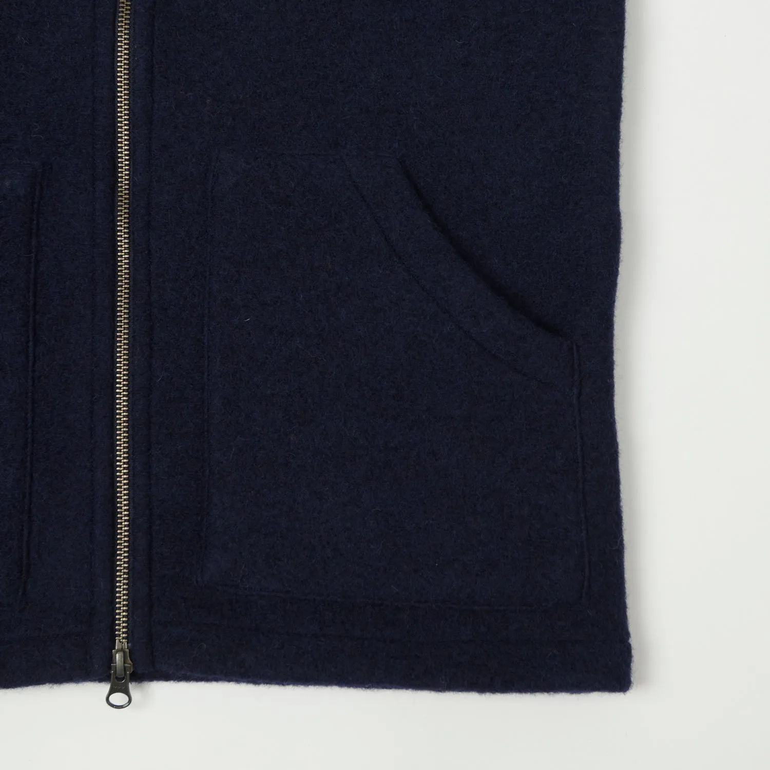 Hartford Knitted Wool Vest - Navy