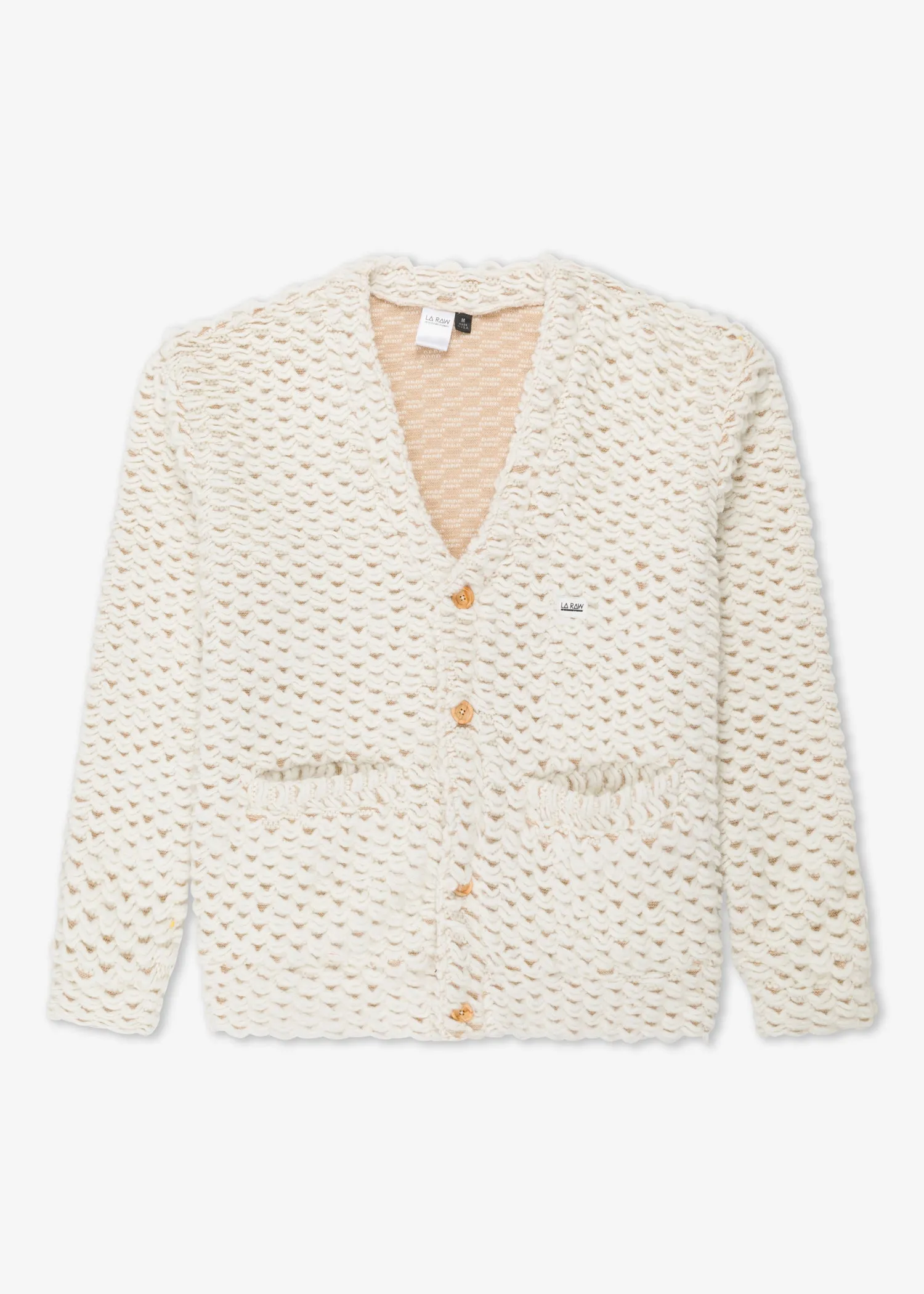 HEAVY CARDIGAN WHITE