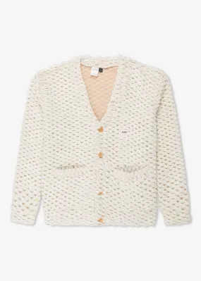 HEAVY CARDIGAN WHITE