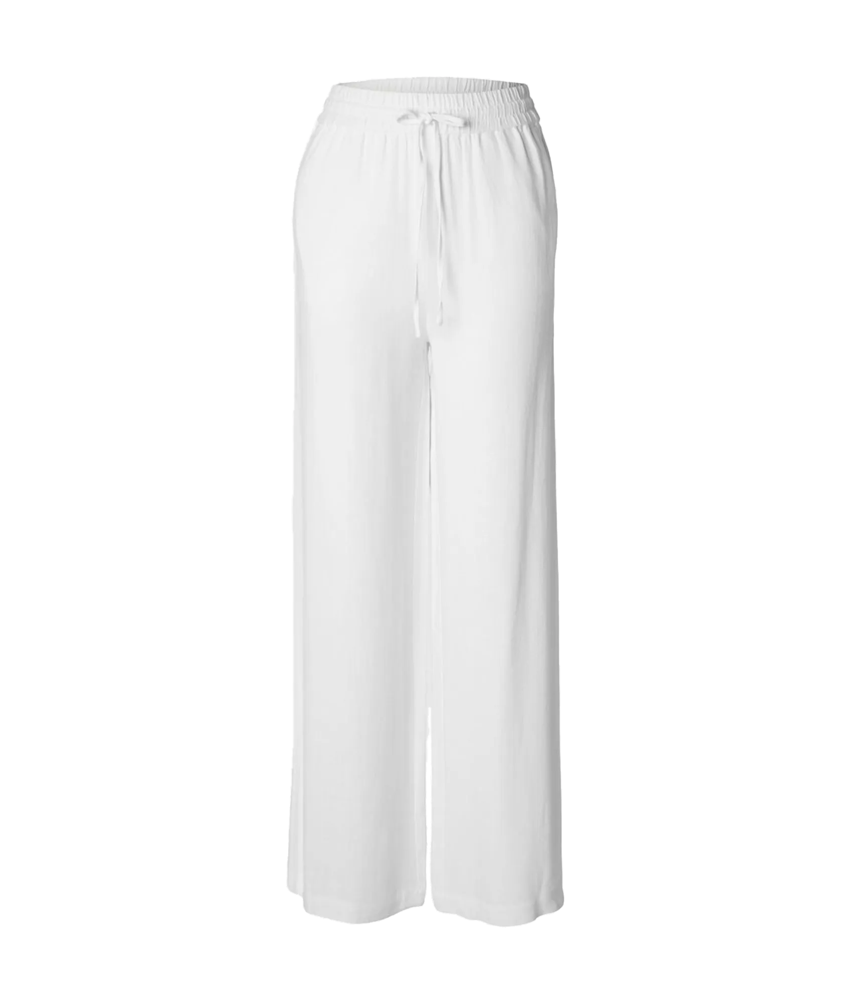 High-waisted Trousers - White