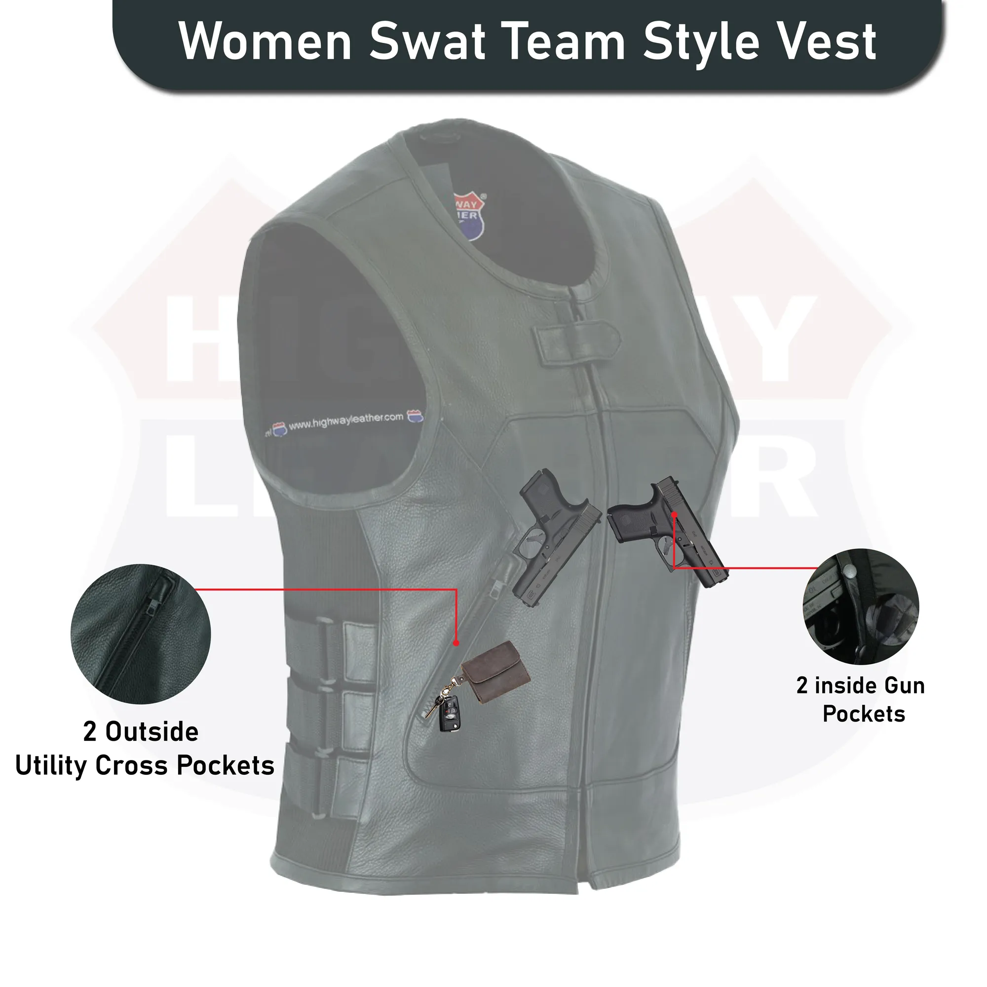 HL14200 SWAT Bulletproof Style Vest for Women