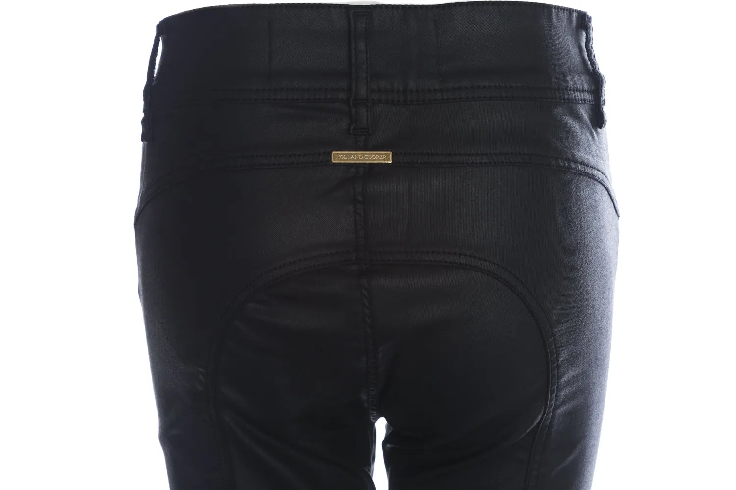 Holland Cooper Coated Jodhpur Ladies Jean in Black