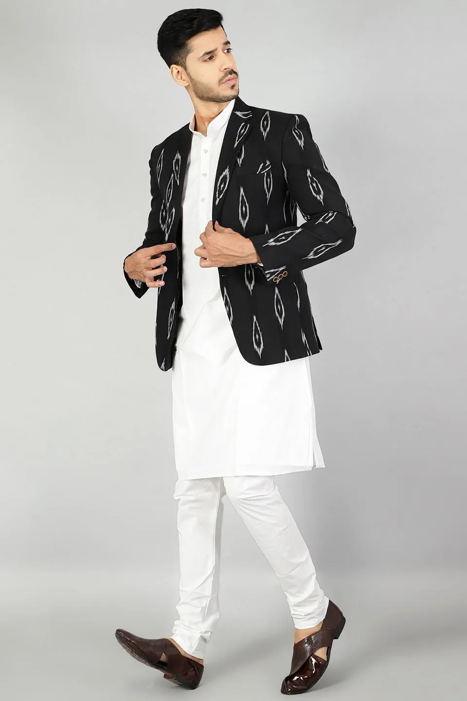 Ikat Black Blazer