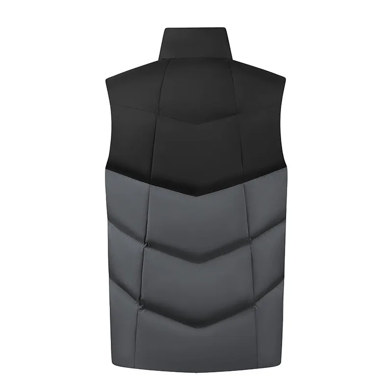 Intelligent temperature control heating vest for winter, electrically heated vest with dual control heating vest for men