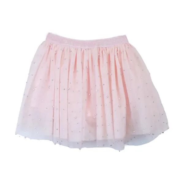 Iridescent Rhinestone and pearls pink Tutu