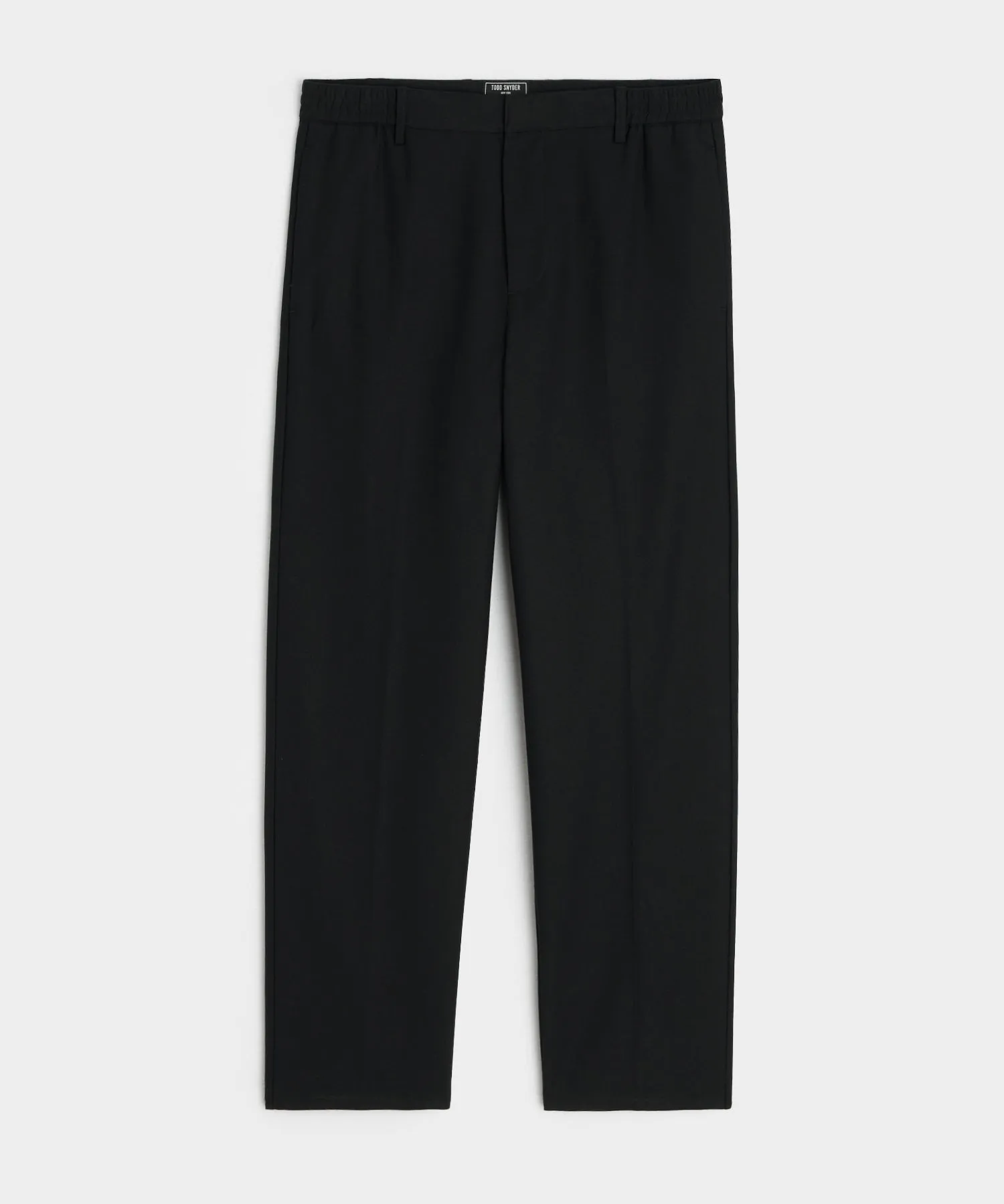 Italian Cotton Gramercy Trouser in Black