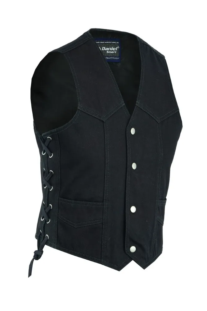 Kids Denim Side Lace Vest