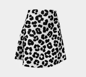 Leopard Print Flare Skirt