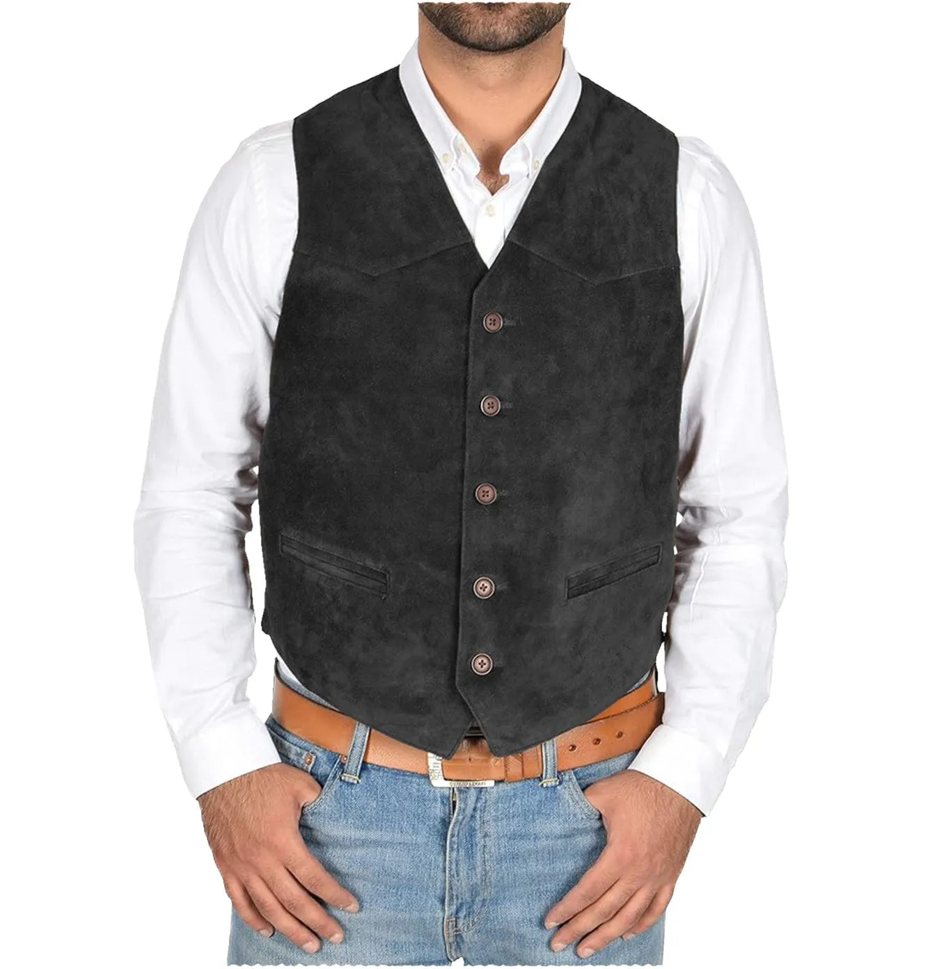 Men's Vest V Lapel Waistcoat