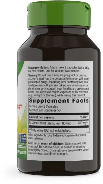 Nature's Way St. Johns Wort 100 Capsule