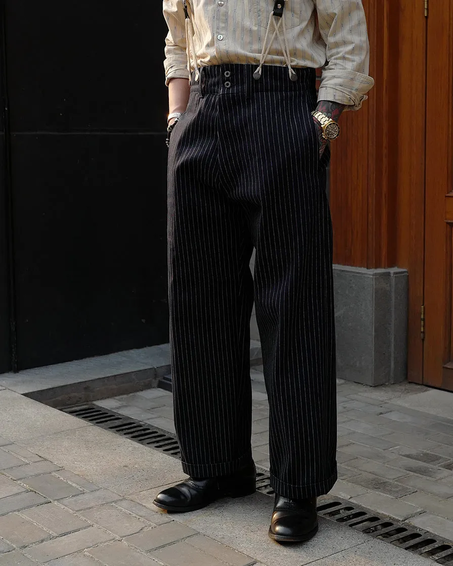 Pinstripe Denim Trouser