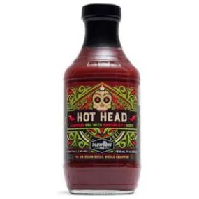 Plowboys BBQ Hot Head Sauce 16 oz.