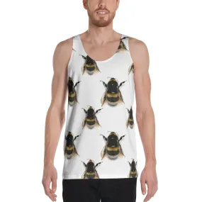 Polka Filtered Bees Unisex Tank Top