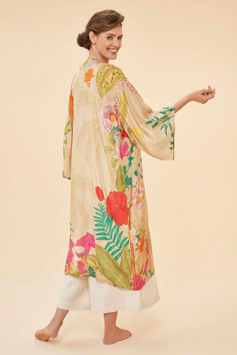 Powder Design Silk Kimono