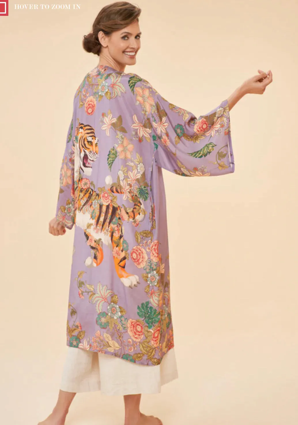 Powder Design Silk Kimono