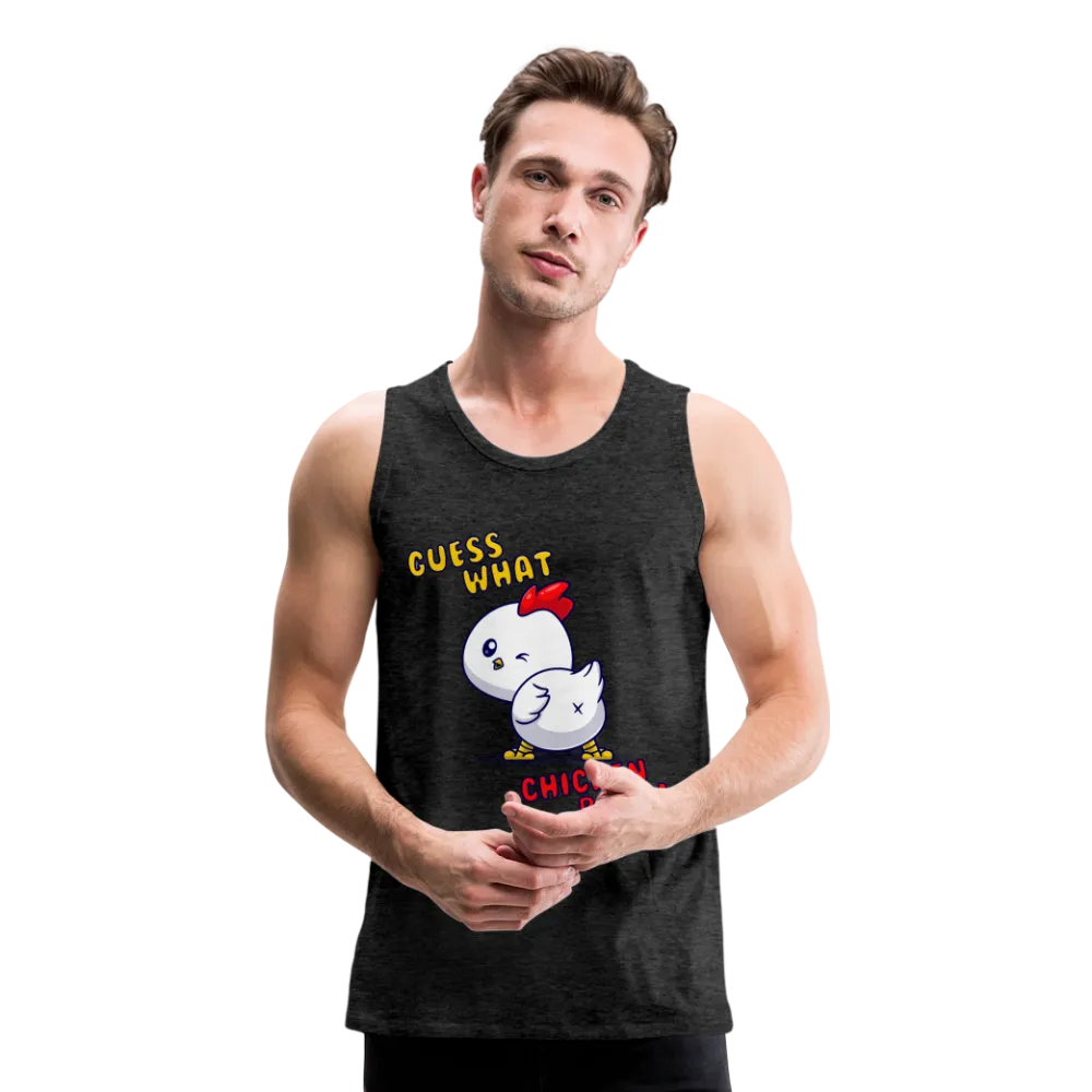 Premium "Guess What? Chicken Butt!" Tank Top - Funny Graphic Sleeveless Tee for Men and Women