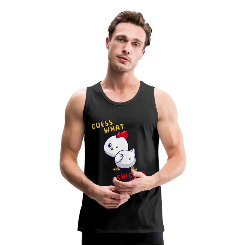 Premium "Guess What? Chicken Butt!" Tank Top - Funny Graphic Sleeveless Tee for Men and Women