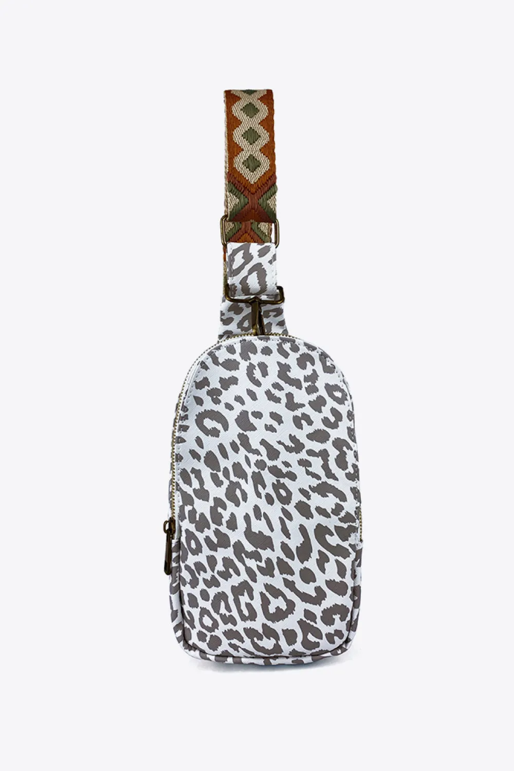 Printed PU Leather Sling Bag