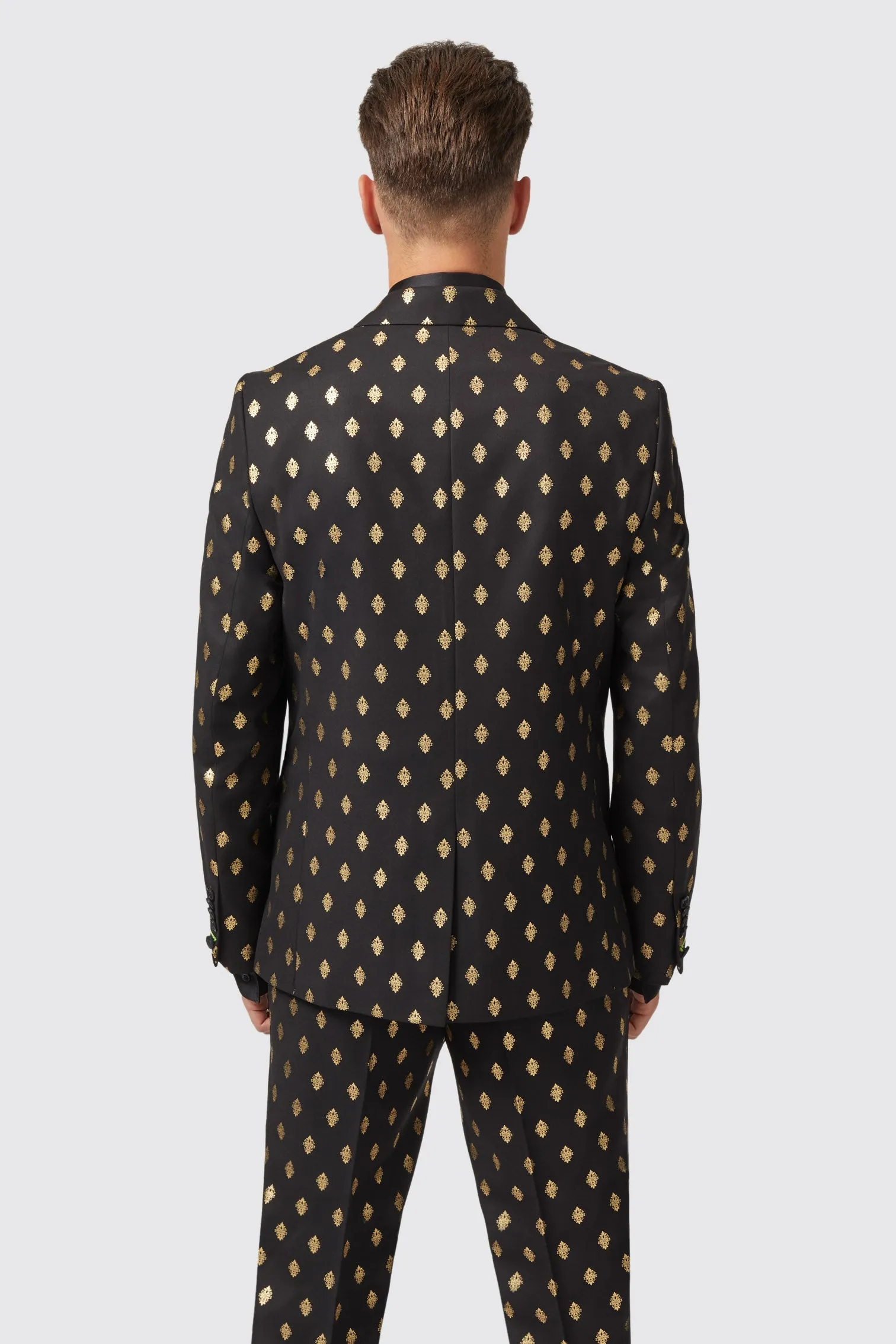 Puccini Slim Fit Black and Gold Jacket - ARCHIVE