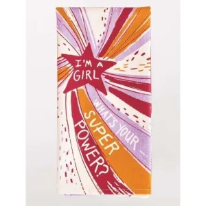 "Blue Q" Dish Towel -  I'm A Girl What's Your Super Power