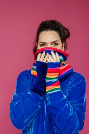 Reversible Hand Warmers in Rainbow Stripe