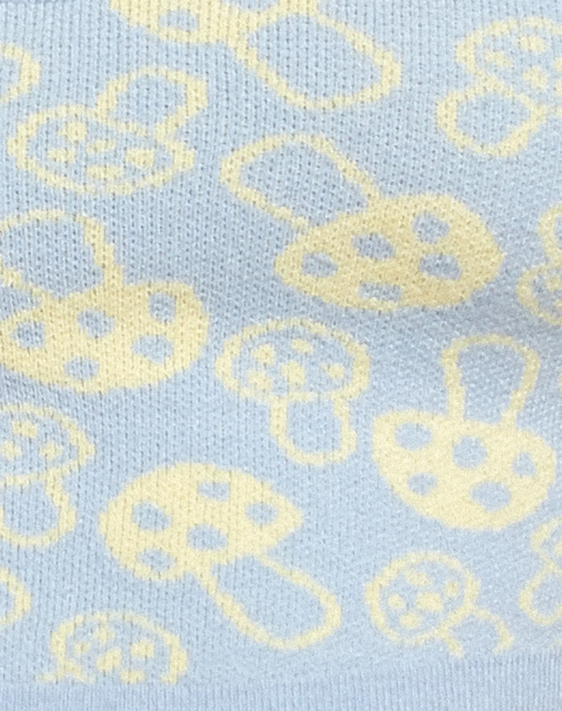 Riani Mini Skirt in Baby Shroom Blue and Yellow