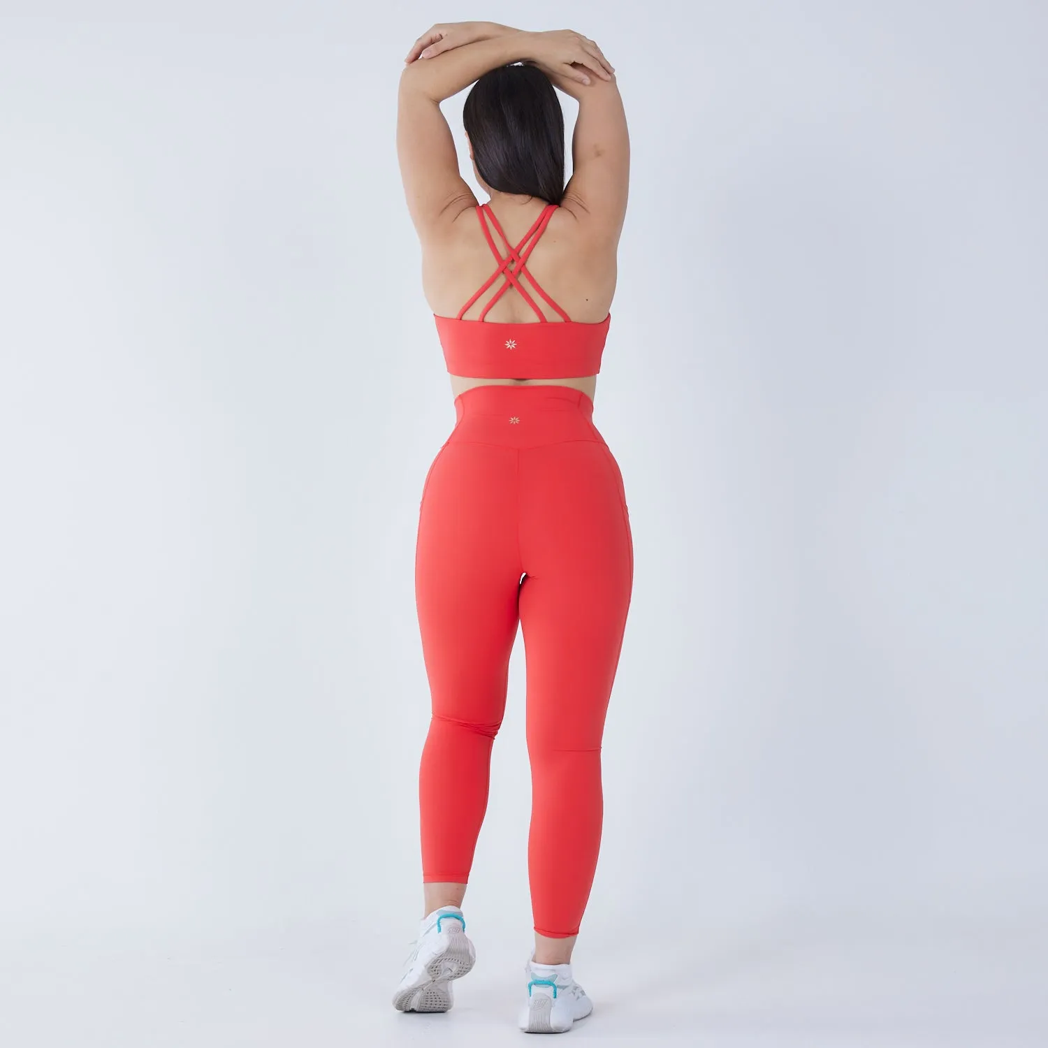 Serenity Pocket Legging in Candy Apple Red - 24"