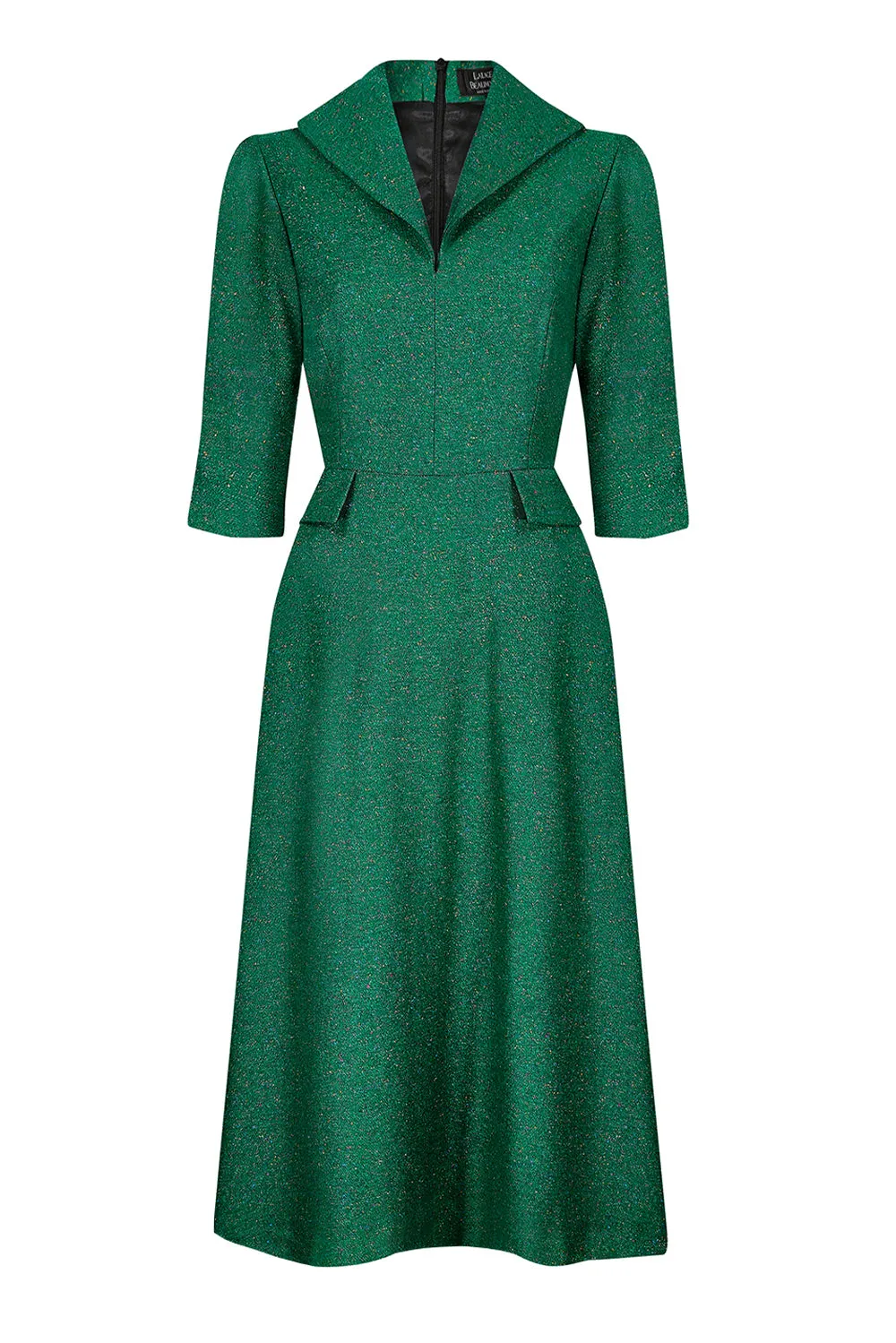 Shamrock Donegal Tweed Dress - Naomi