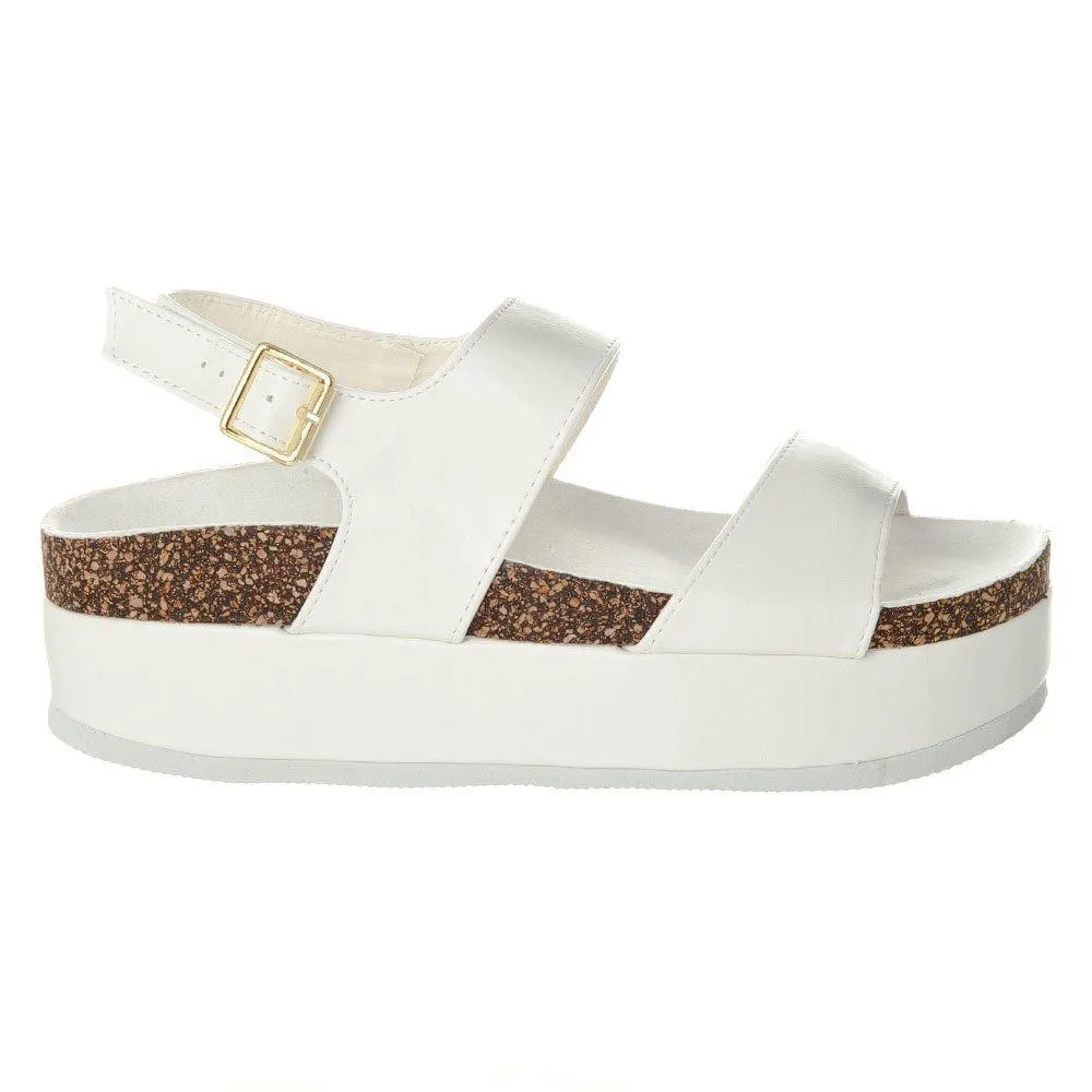 Simba Two Strap Birkenstock Platform With Slingback