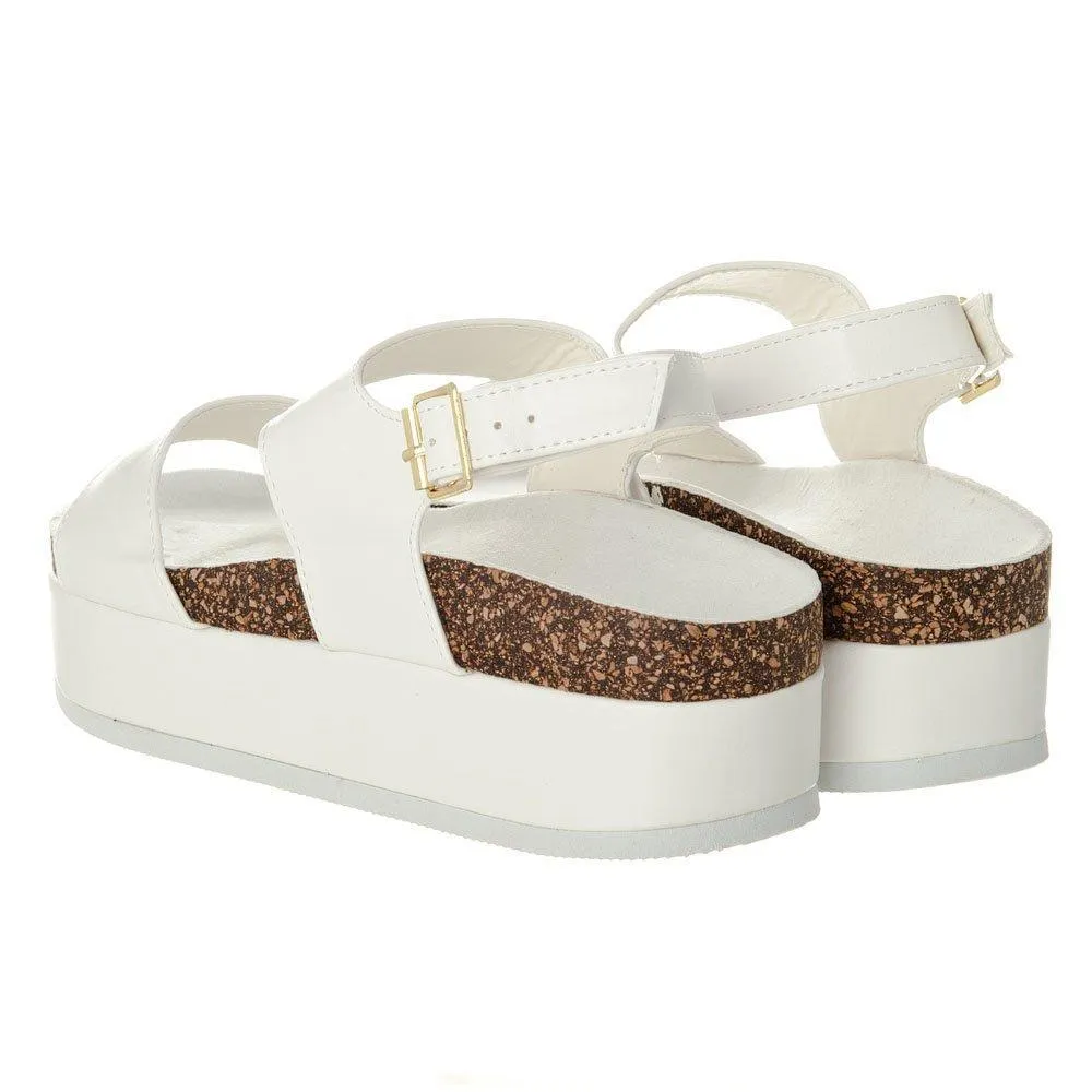 Simba Two Strap Birkenstock Platform With Slingback