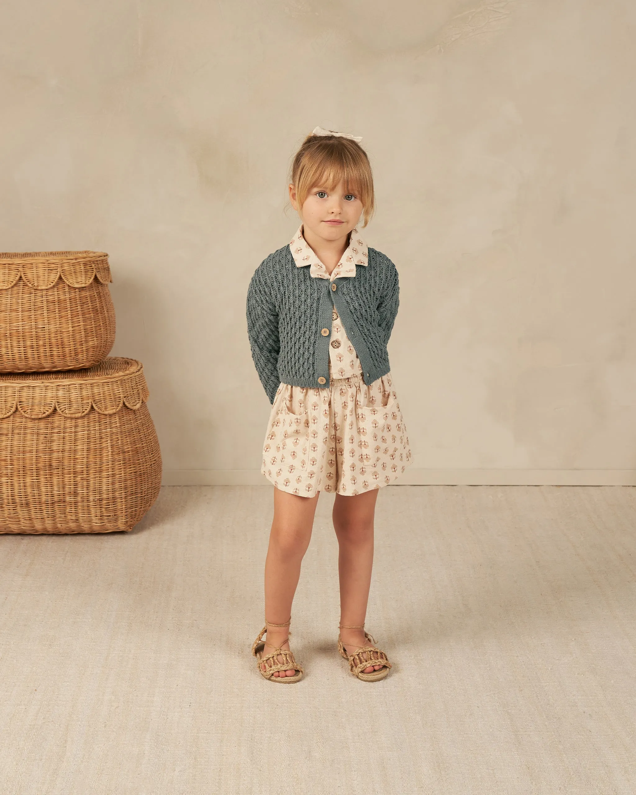 The Ella Cardigan by Rylee   Cru - Indigo - KIDS