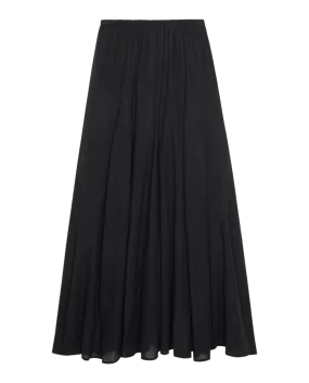 The Godet Skirt. -- Black