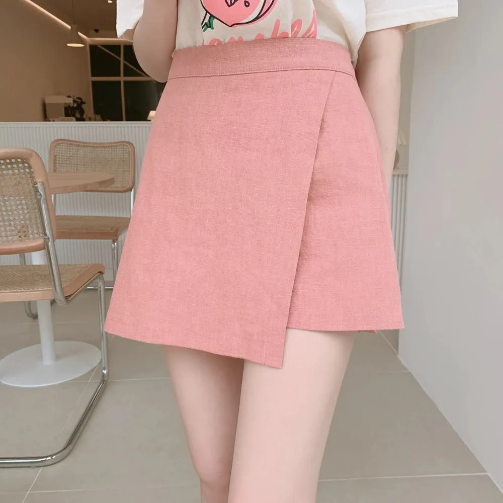 Two piece Suit Summer short sleeve Cotton Plus Size Mini Skirt   Tees