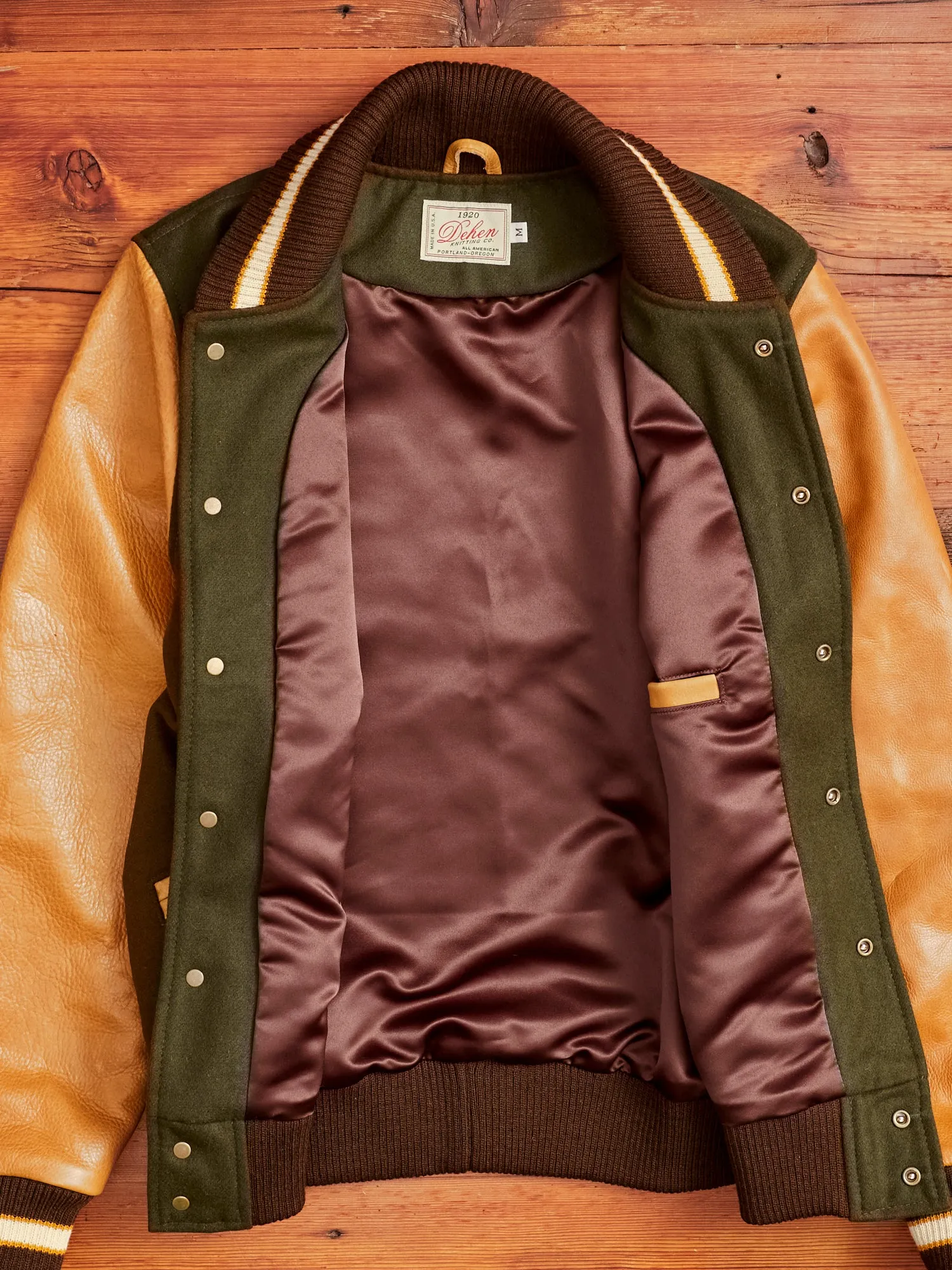 Varsity Jacket in Loden Rust