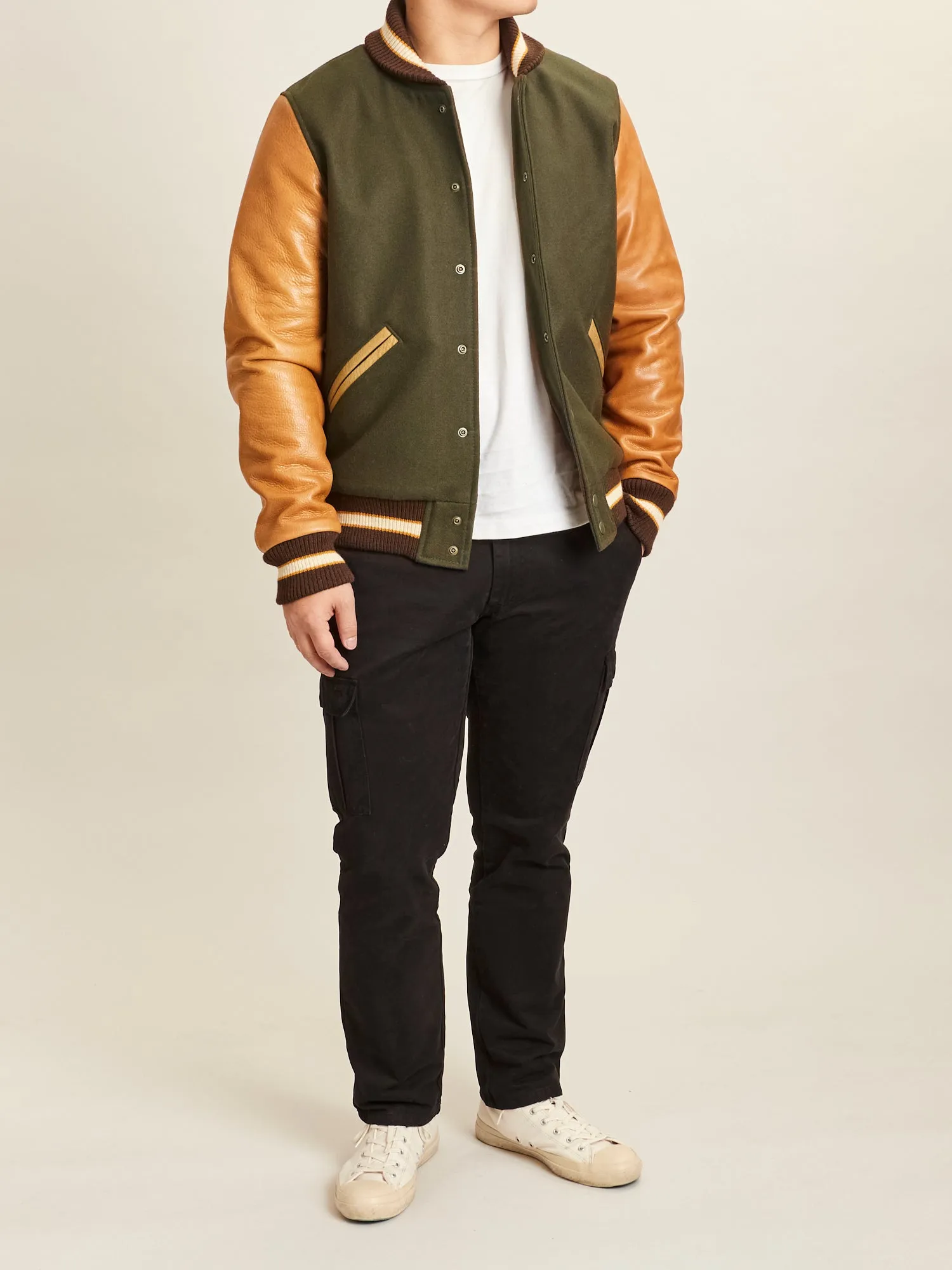 Varsity Jacket in Loden Rust