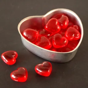 Vintage Aluminum Heart Shaped Jello or Cake Mold in Silver, Small (c.1970s)