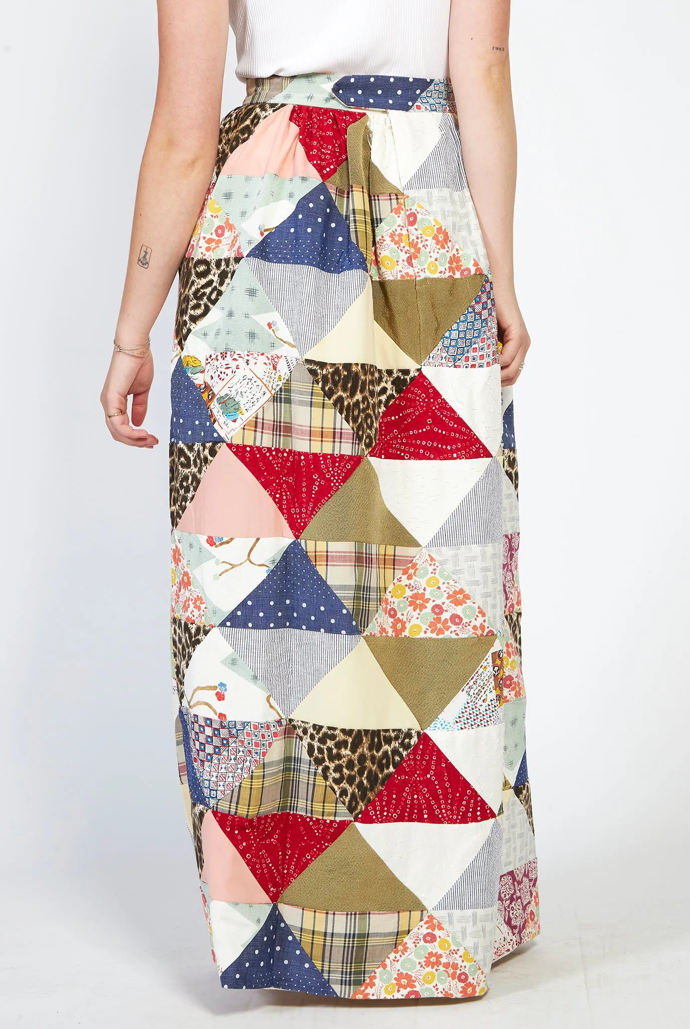 VISVIM Maxi Patch Work Skirt