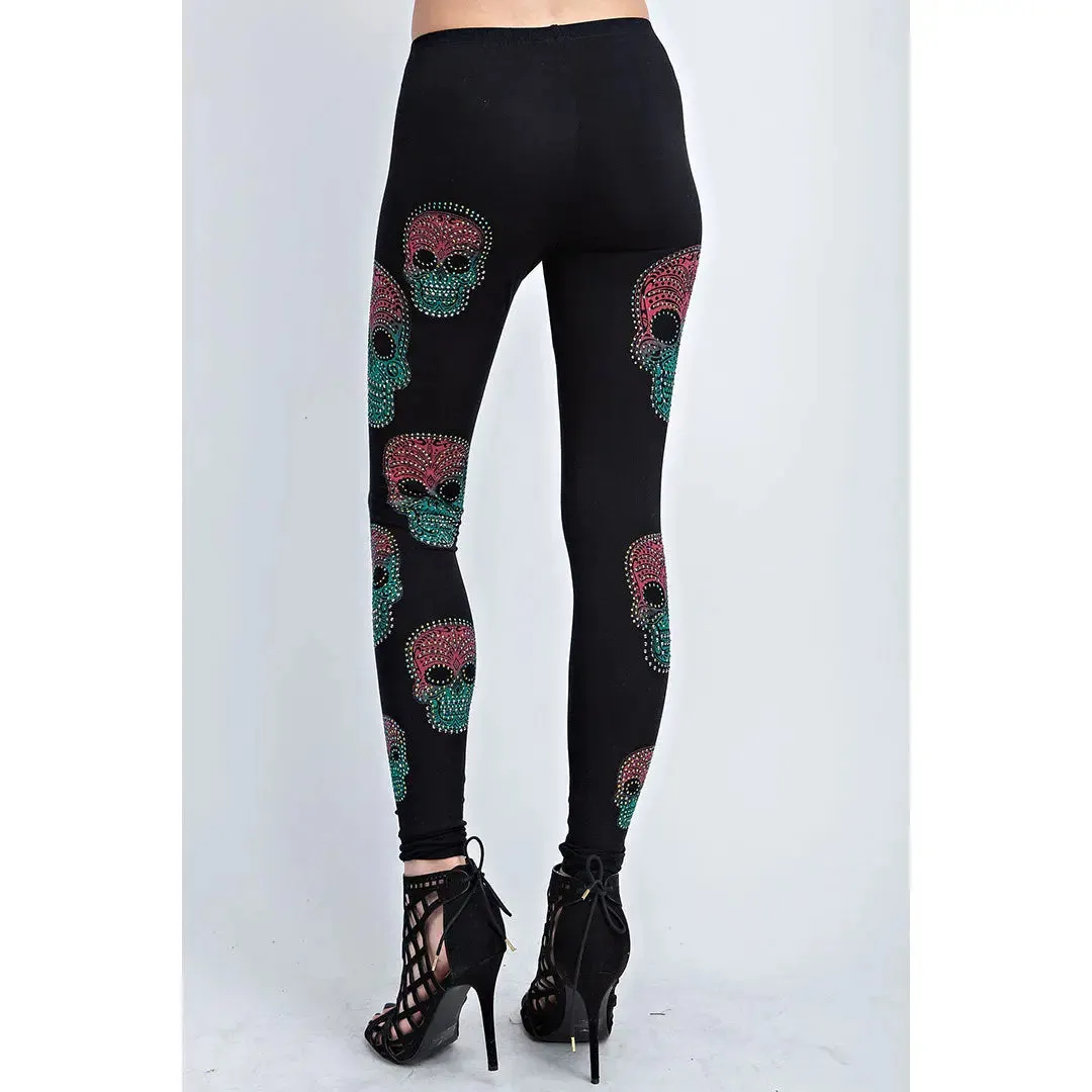 Vocal Women's Sugar Skull Leggings