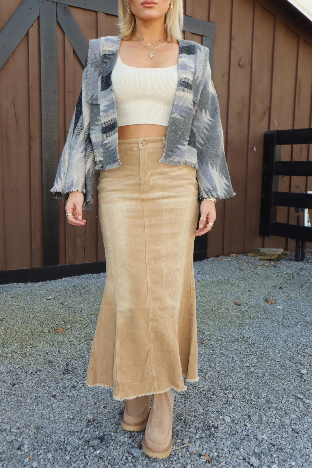 Warren Corduroy Maxi Skirt