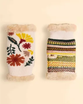 Watercolor Cream Floral Hand Warmers