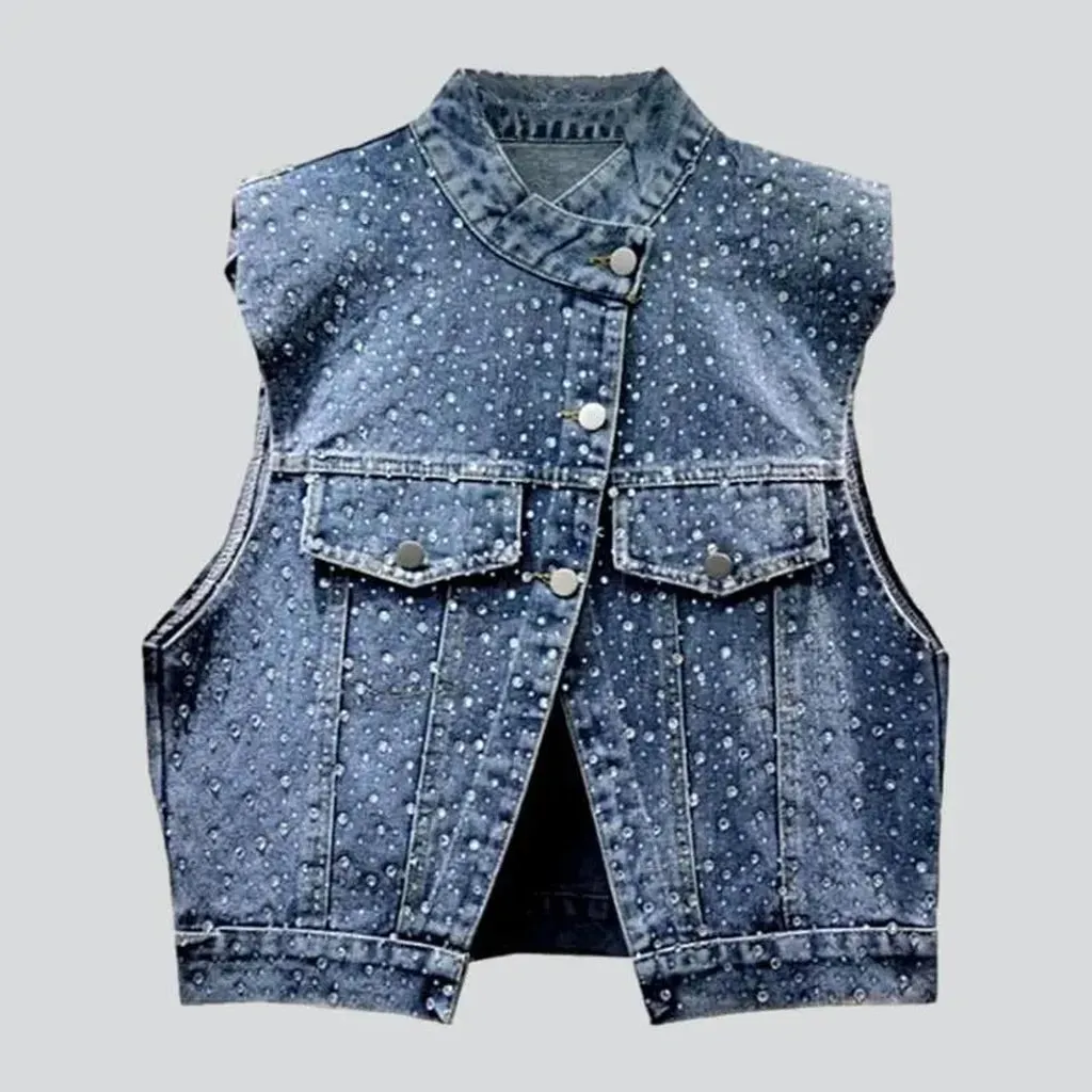 Y2k jean vest
 for women