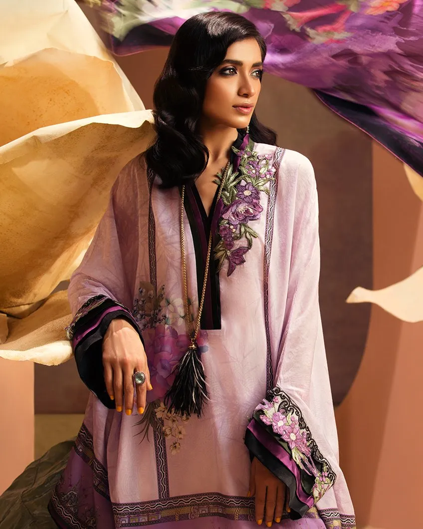 Zaha by Khadijah Shah – 3pc Lawn Collection – Camille (ZL-20B)